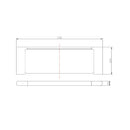 VOG Black Glass Shelf