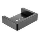 IVANO Series Square Gun Metal Grey Soap Dish Holder