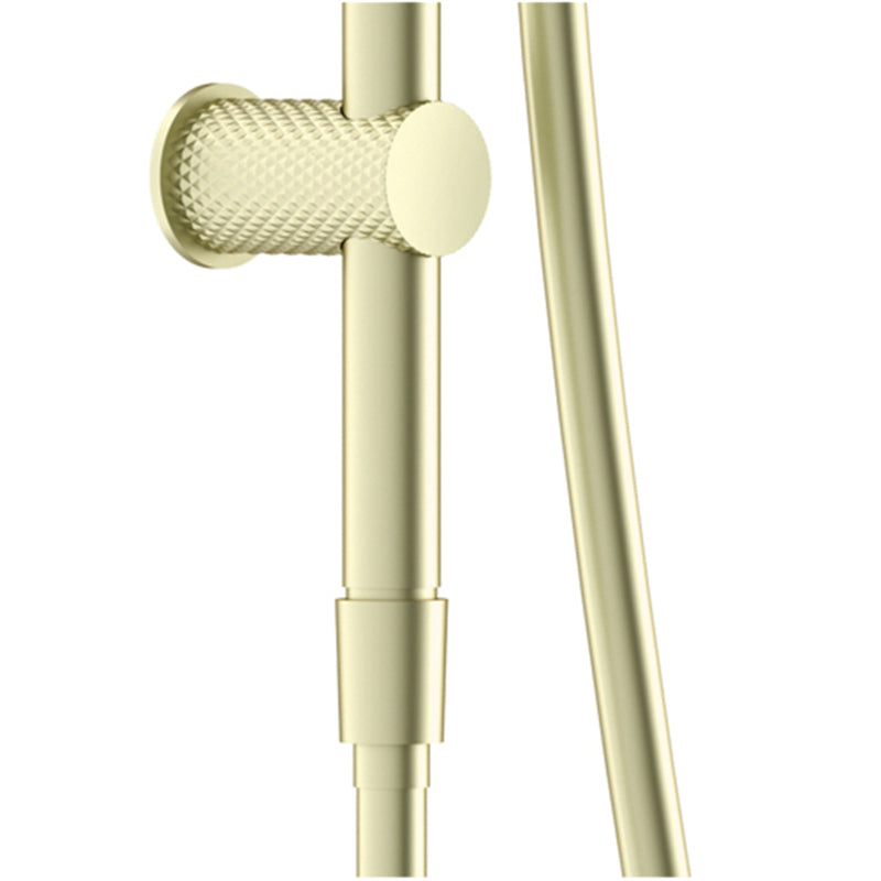NERO OPAL SHOWER RAIL WITH AIR SHOWER BRUSHED GOLD