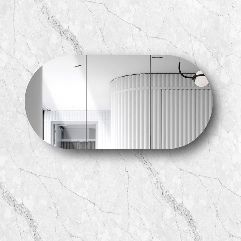 OTTI BONDI MATTE WHITE SHAVING CABINET 1800MM