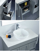 Avia Quinn Free Standing Vanity Hampton Shaker Style Double Bowls 1200mm