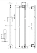 Bella Vista Mica Shower Rail