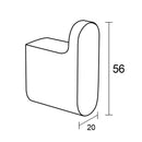 VOG Black Round Robe Hook