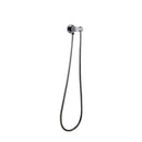 Norico Pentro Brushed Nickel Round Shower Holder Wall Connector & Hose