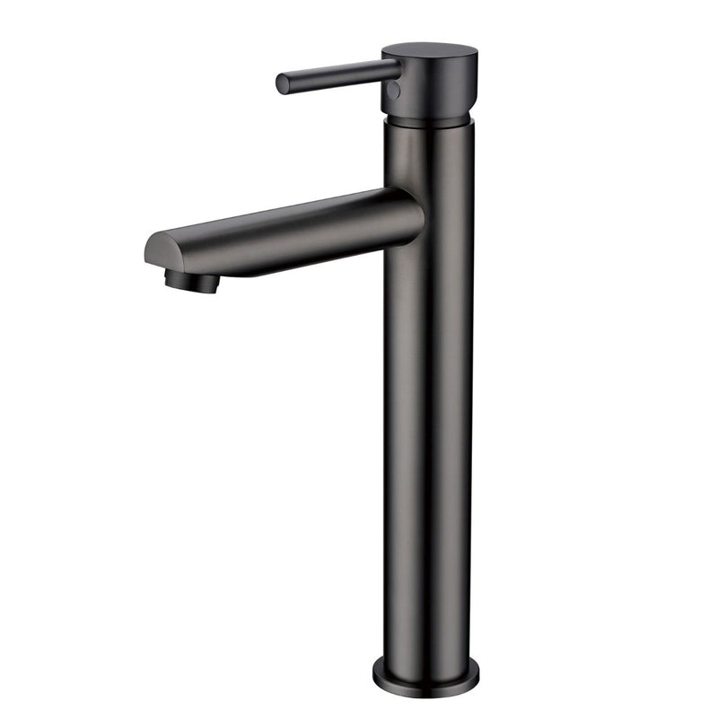 Norico Pentro Gun Metal Grey Round Tall Basin Mixer