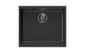 530 x 460 x 200mm Carysil Enigma 100S Single Bowl Granite Kitchen/Laundry Sink Top/Flush/Under Mount