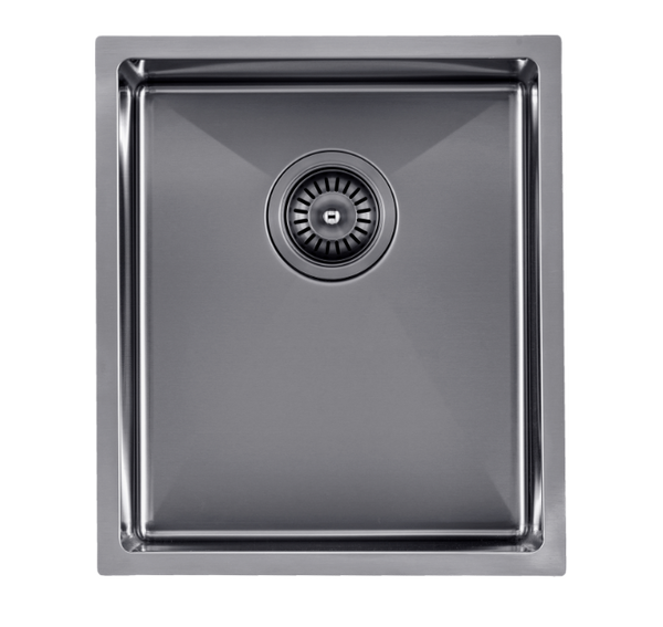 390x450x215mm 1.2mm Handmade Top/Undermount Single Bowl Kitchen Sink