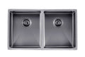 820x457x230mm Gun Metal Grey 1.2mm Handmade Top/Undermount Double Bowls Kitchen Sink