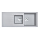 1160 x 500 x 205mm Carysil Vivaldi D200V 1 and A Half Bowl With Drainer Board Granite Kitchen Sink Top/Flush/Under Mount